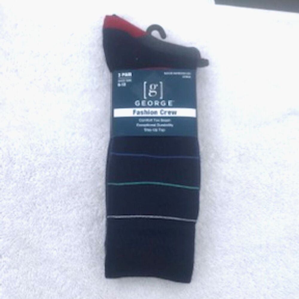 Size: 6-12 Dress Socks (3) Pair Sleeve . Mixed Colors . New In Sleeve